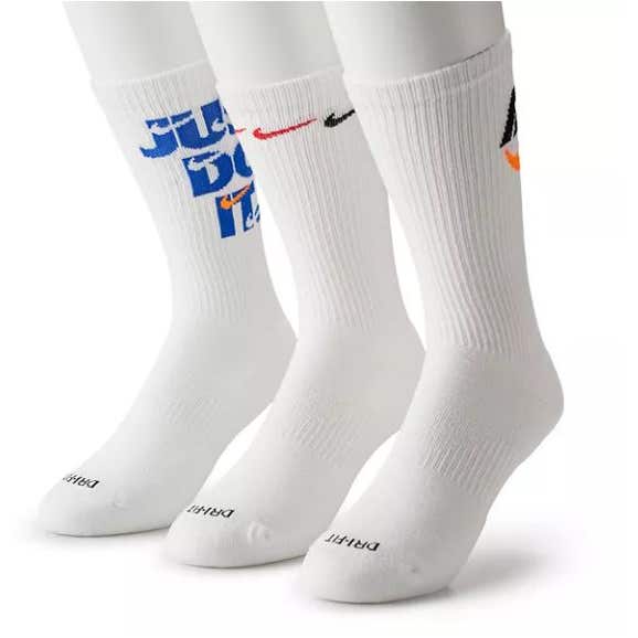 Men's Nike Everyday Plus Cushioned 3-Pack Crew Socks - Check | Lacrosse  Unlimited
