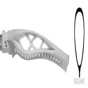 STX Eclipse 3 unstrung goalie lacrosse head side view