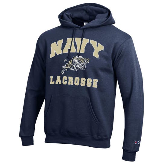 Navy Lacrosse Hoodie Adult