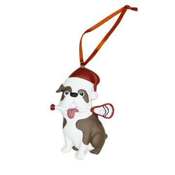 Bulldog Lacrosse Tree Ornament 2024