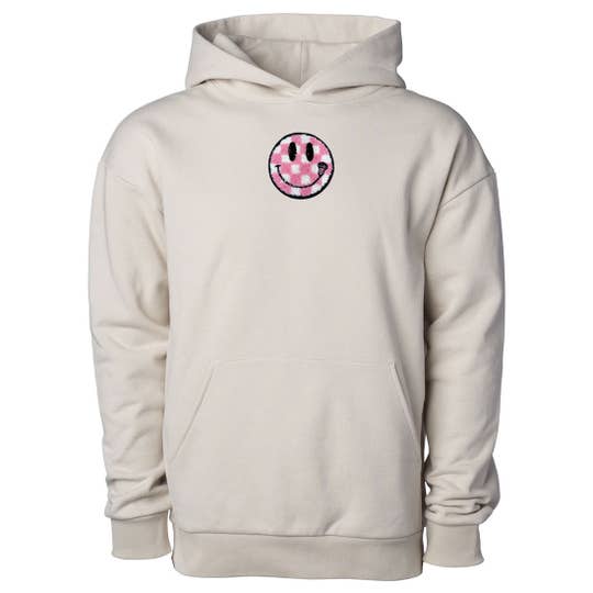Smiley Checkered Lacrosse hoodie