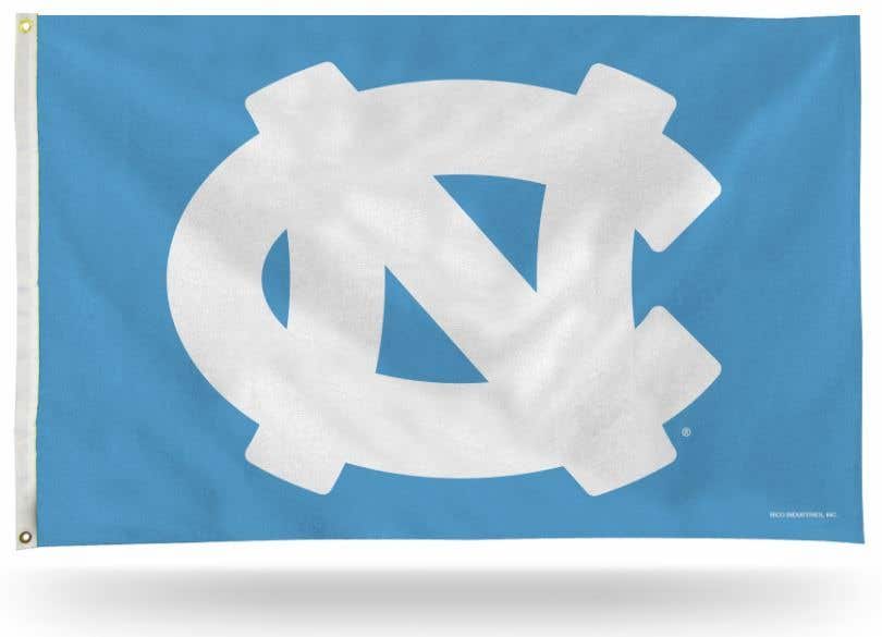 North Carolina Tar Heels Helmet Flag Sports Team Banner