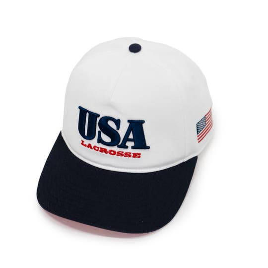  LU USA Lacrosse Hat - White