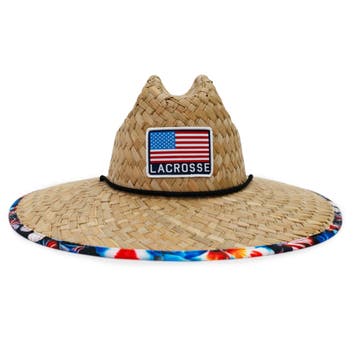 USA straw hat front view