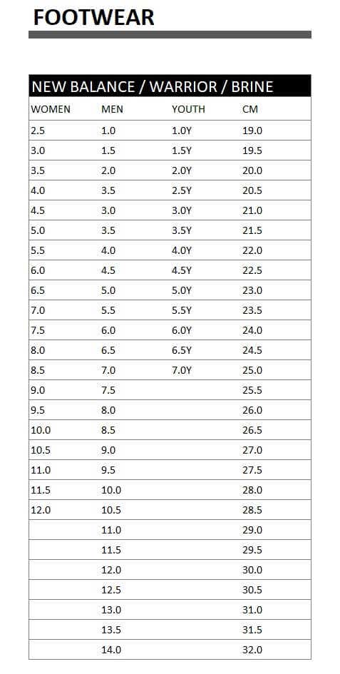 New Balance Size Chart Online - www.illva.com 1693918543